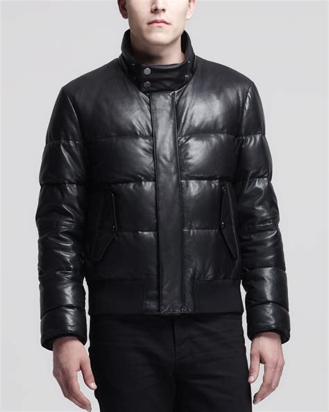 givenchy leather puffer|givenchy men's coats.